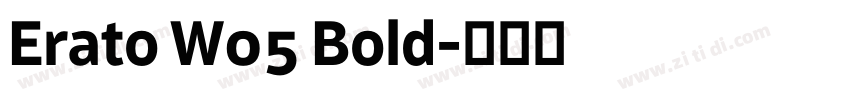 Erato W05 Bold字体转换